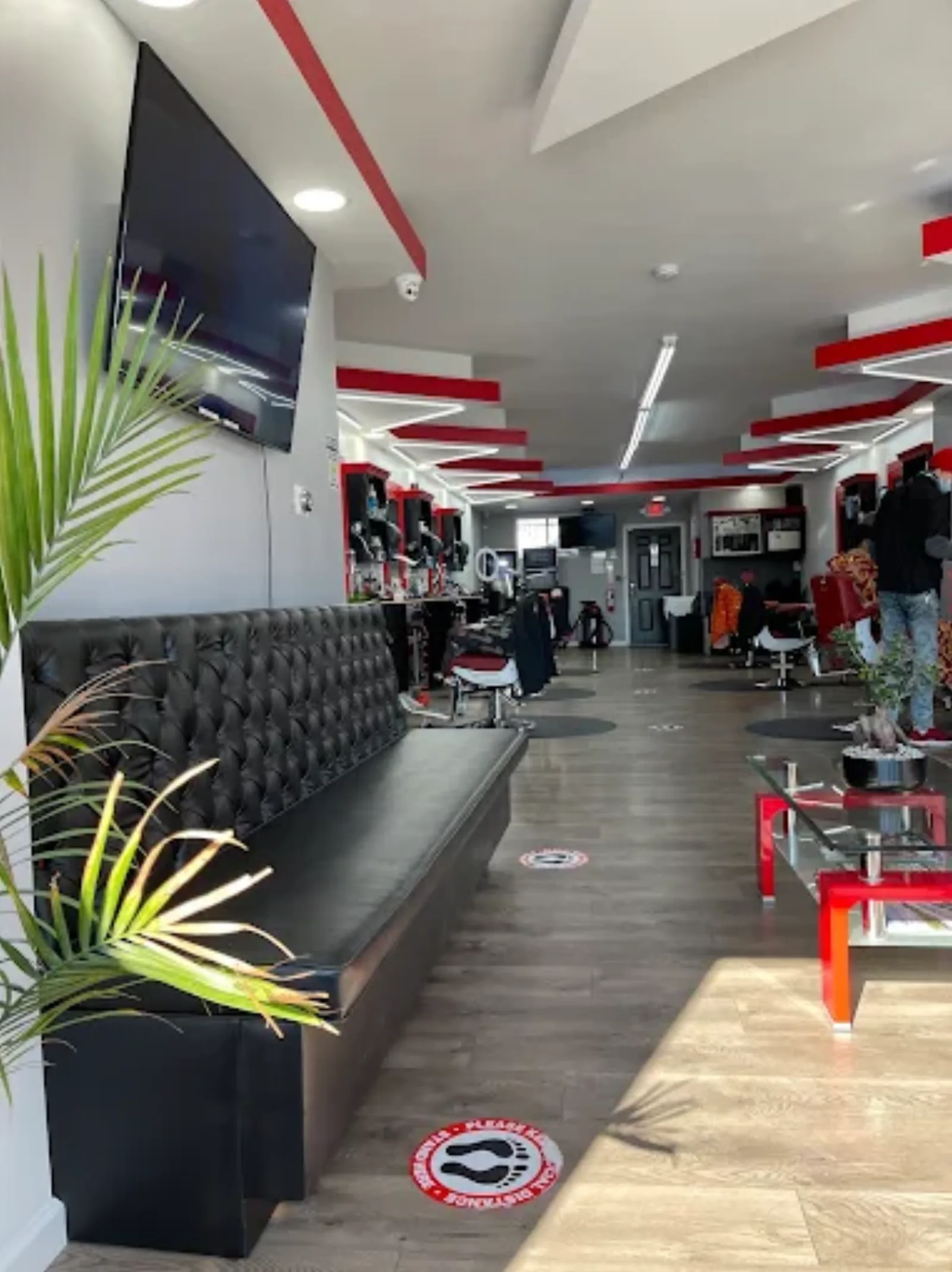 Yerry Barbershop interior seating area